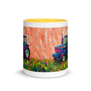 The Tractor Mugs Store Ford 6640 Splash Art | Mug with Color Inside Quality Farmers Merch