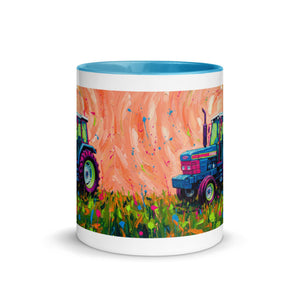 The Tractor Mugs Store Ford 6640 Splash Art | Mug with Color Inside Quality Farmers Merch