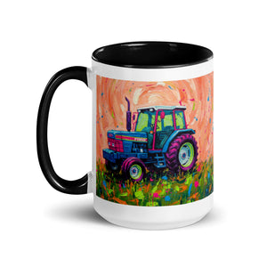 The Tractor Mugs Store Ford 6640 Splash Art | Mug with Color Inside Quality Farmers Merch
