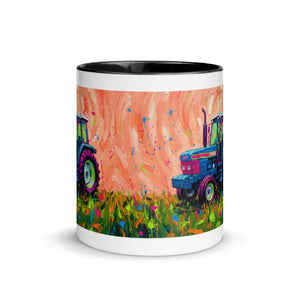 The Tractor Mugs Store Ford 6640 Splash Art | Mug with Color Inside Quality Farmers Merch