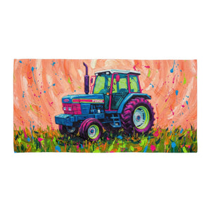 The Tractor Mugs Store Ford 6640 Splash Art | Towel Quality Farmers Merch