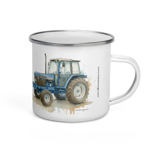 The Tractor Mugs Store Ford 6640 Watercolor | Enamel Mug Quality Farmers Merch