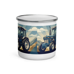 The Tractor Mugs Store Ford 6810 2WD | Art Deco Enamel Mug Quality Farmers Merch