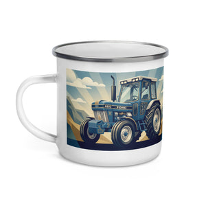 The Tractor Mugs Store Ford 6810 2WD | Art Deco Enamel Mug Quality Farmers Merch