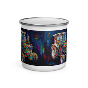 The Tractor Mugs Store Ford 6810 2WD | Splash Art Enamel Mug Quality Farmers Merch