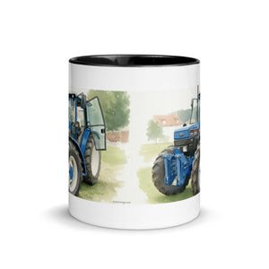 The Tractor Mugs Store Ford 7840 Watercolor | Mug with Color Inside Quality Farmers Merch