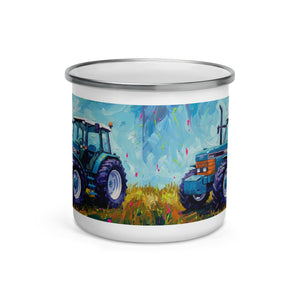 The Tractor Mugs Store Ford 8340 Splash Art | Enamel Mug Quality Farmers Merch