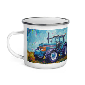 The Tractor Mugs Store Ford 8340 Splash Art | Enamel Mug Quality Farmers Merch