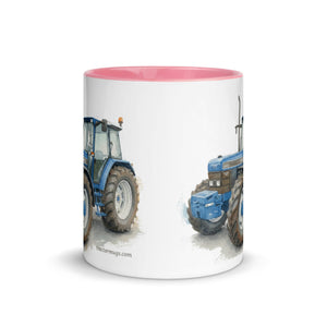 The Tractor Mugs Store Ford 8340 Watercolor | Mug with Color Inside Quality Farmers Merch