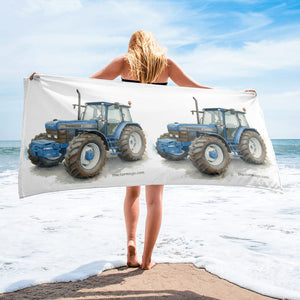 The Tractor Mugs Store Ford 8340 Watercolor | Towel Quality Farmers Merch