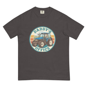 The Tractor Mugs Store Graphite New Holland TM 135 DADDY'S OFFICE Retro | Unisex Premium T-shirt Quality Farmers Merch