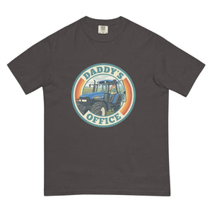 The Tractor Mugs Store Graphite New Holland TM 155 DADDY'S OFFICE Retro | Unisex Premium T-shirt Quality Farmers Merch