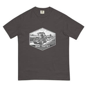 The Tractor Mugs Store Graphite / S John Deere 6930 TRAFFIC WHAT TRAFFIC? Moose | Unisex Premium T-shirt Quality Farmers Merch