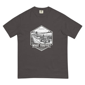 The Tractor Mugs Store Graphite / S Massey Ferguson 135 TRAFFIC WHAT TRAFFIC? Moose | Unisex Premium T-shirt Quality Farmers Merch