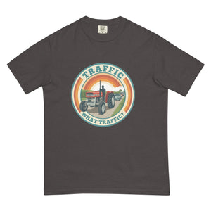 The Tractor Mugs Store Graphite / S Massey Ferguson 135 TRAFFIC WHAT TRAFFIC? Retro | Unisex Premium T-shirt Quality Farmers Merch