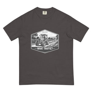 The Tractor Mugs Store Graphite / S Massey Ferguson 3075 TRAFFIC WHAT TRAFFIC? Moose | Unisex Premium T-shirt Quality Farmers Merch