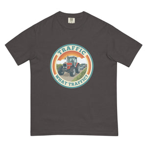 The Tractor Mugs Store Graphite / S Massey Ferguson 3075 TRAFFIC WHAT TRAFFIC? Retro | Unisex Premium T-shirt Quality Farmers Merch