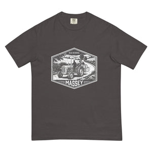 The Tractor Mugs Store Graphite / S Massey Ferguson 35X OLD SCHOOL MASSEY Moose | Unisex Premium T-shirt Quality Farmers Merch