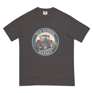 The Tractor Mugs Store Graphite / S Massey Ferguson 6480 OLD SCHOOL MASSEY Engraving | Unisex Premium T-shirt Quality Farmers Merch