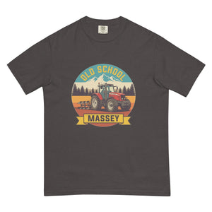 The Tractor Mugs Store Graphite / S Massey Ferguson 6480 OLD SCHOOL MASSEY Outdoor | Unisex Premium T-shirt Quality Farmers Merch