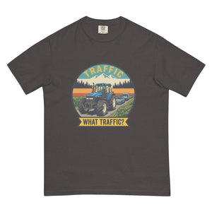 The Tractor Mugs Store Graphite / S New Holland TM 135 TRAFFIC WHAT TRAFFIC? Outdoor | Unisex Premium T-shirt Quality Farmers Merch