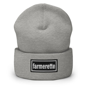 The Tractor Mugs Store Heather Grey OASIS Style 'Farmerette' | Cuffed Beanie Quality Farmers Merch