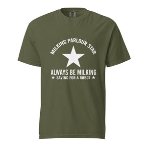 The Tractor Mugs Store Hemp / S Milking Parlor Star | Unisex Premium T-Shirt Quality Farmers Merch