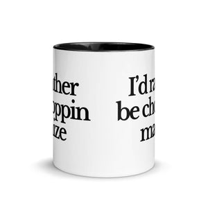The Tractor Mugs Store I'D RATHER BE CHOPPIN MAIZE | Mug with Color Inside Quality Farmers Merch