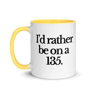 The Tractor Mugs Store I'D RATHER BE ON A 135 | Mug with Color Inside Quality Farmers Merch