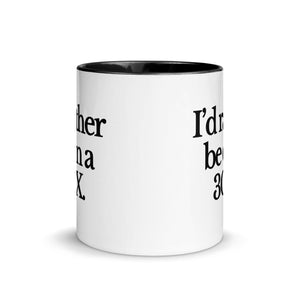 The Tractor Mugs Store I'D RATHER BE ON A 3CX | Mug with Color Inside Quality Farmers Merch