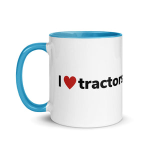 The Tractor Mugs Store I Love Tractors | Mug with Color Inside Quality Farmers Merch