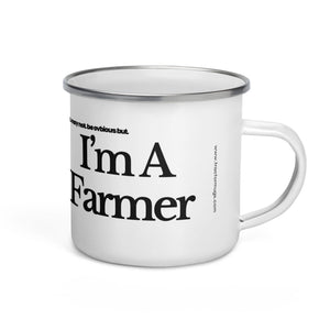 The Tractor Mugs Store I'M A FARMER | Enamel Mug Quality Farmers Merch