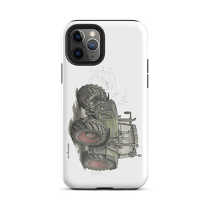 The Tractor Mugs Store iPhone 11 Pro Fendt Favorit 818 Pencil Sketch | Tough Case for iPhone® Quality Farmers Merch