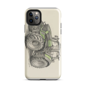 The Tractor Mugs Store iPhone 11 Pro Max Deutz-Fahr 9340 Pencil Sketch | Tough Case for iPhone® Quality Farmers Merch