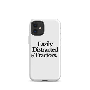 The Tractor Mugs Store iPhone 12 mini EASILY DISTRACTED BY TRACTORS | Tough Case for iPhone® Quality Farmers Merch