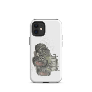 The Tractor Mugs Store iPhone 12 mini Fendt Favorit 818 Pencil Sketch | Tough Case for iPhone® Quality Farmers Merch