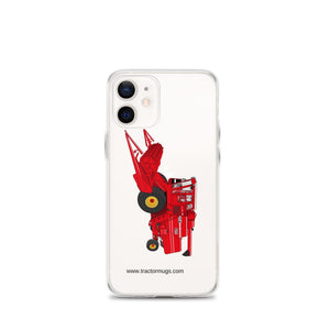 The Tractor Mugs Store iPhone 12 mini Massey 760 Combine Harvester | Clear Case for iPhone® Quality Farmers Merch