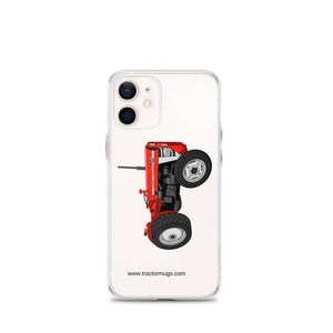 The Tractor Mugs Store iPhone 12 mini Massey Ferguson 135 with cab  |  Clear Case for iPhone® Quality Farmers Merch