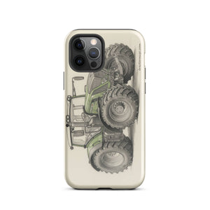 The Tractor Mugs Store iPhone 12 Pro Fendt 930 Vario S4 Pencil Sketch | Tough Case for iPhone® Quality Farmers Merch