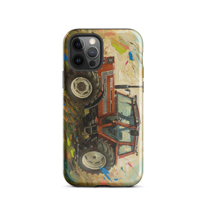 The Tractor Mugs Store iPhone 12 Pro FIAT 110-90 DT Splash Art | Tough Case for iPhone® Quality Farmers Merch
