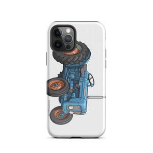 The Tractor Mugs Store iPhone 12 Pro FORDSON Dexta Cartoon Illustration | Tough Case for iPhone® Quality Farmers Merch