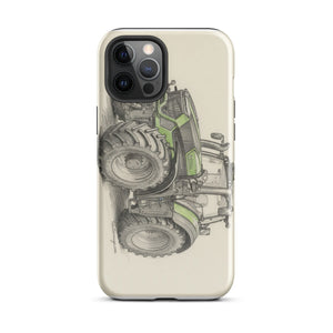 The Tractor Mugs Store iPhone 12 Pro Max Deutz-Fahr 9340 Pencil Sketch | Tough Case for iPhone® Quality Farmers Merch
