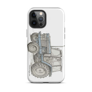 The Tractor Mugs Store iPhone 12 Pro Max Ford 6640 Pencil Sketch | Tough Case for iPhone® Quality Farmers Merch