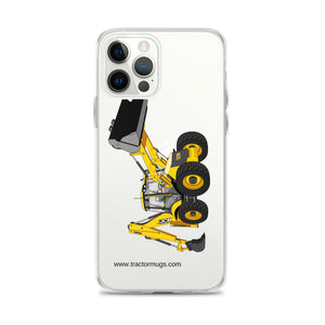 The Tractor Mugs Store iPhone 12 Pro Max JCB 5CX Backhoe | Clear Case for iPhone® Quality Farmers Merch