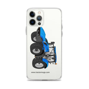 The Tractor Mugs Store iPhone 12 Pro Max New Holland T6 180 Methane | Clear Case for iPhone® Quality Farmers Merch