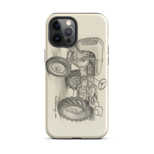 The Tractor Mugs Store iPhone 12 Pro Max Porsche Diesel A111 Pencil Sketch | Tough Case for iPhone® Quality Farmers Merch