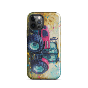 The Tractor Mugs Store iPhone 12 Pro Renault ares 696 rz Splash Art | Tough Case for iPhone® Quality Farmers Merch