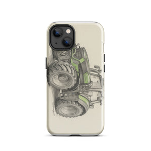 The Tractor Mugs Store iPhone 13 Deutz-Fahr 9340 Pencil Sketch | Tough Case for iPhone® Quality Farmers Merch