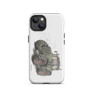 The Tractor Mugs Store iPhone 13 Fendt Favorit 818 Pencil Sketch | Tough Case for iPhone® Quality Farmers Merch