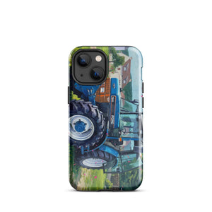 The Tractor Mugs Store iPhone 13 mini Ford 7840 Splash Art | Tough Case for iPhone® Quality Farmers Merch